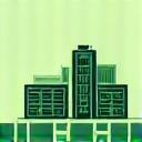 Icon representing a modern facility